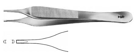 АДСОН-БРАУН АТРАВМАТ. ХІРУРГІЧНИЙ ПІНЦЕТ 120MM